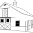 custom horse barn coloring page for
