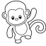 cute little monkey coloring pages