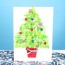 diy fingerprint christmas tree card