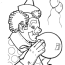 clown coloring sheet coloring home