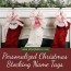 personalized christmas stocking name