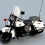 usa police motorcycle free 3d model