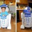 homemade r2d2 halloween costume by