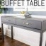 diy dining room buffet table console