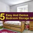 15 easy and genius bedroom storage ideas