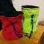 ravelry cabled chalk bag for climbing