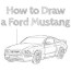 how to draw a ford mustang how to