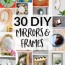 30 diy mirror frames scratch and stitch