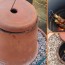 diy tandoor oven with flower pots