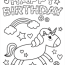 printable unicorn happy birthday