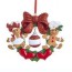 gingerbread wreath family of 2 rosy red