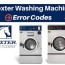 dexter washing machine error codes