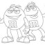 m m s characters coloring page free