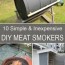 10 simple and inexpensive diy meat smokers