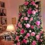 christmas trees with flowers