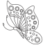 free butterfly coloring pages for kids