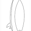 blank surfboard coloring pages free