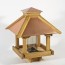 woodlink tan wood hopper bird feeder in
