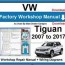 vw tiguan workshop repair manual