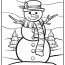 snowman coloring pages updated 2022