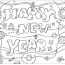 happy new year 2021 coloring design for