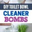 diy toilet bowl cleaner bombs with