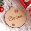 personalised wooden christmas bauble