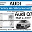 audi q7 workshop repair manual