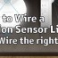 motion sensor light red wire