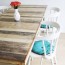 diy pallet door dining table with a