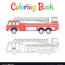 fire truck coloring book coloring pages