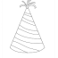 party hats coloring pages free party