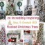 decorate with flocked christmas trees