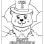 4 adorable groundhog day coloring pages