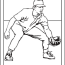 baseball coloring pages pitcher and