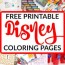 free printable disney coloring pages