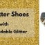 easy diy glitter shoes with