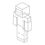 herobrine minecraft coloring page for
