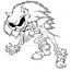 creepy sonic the monster coloring page