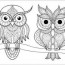 owls coloring pages for adults