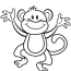 monkeys kids coloring pages