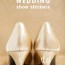 custom wedding shoe stickers