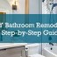 diy bathroom remodel a step by step
