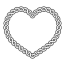 celtic heart coloring page free