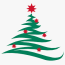 christmas tree logo png transparent