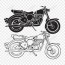 motorcycle vector illustration png
