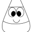 happy candy corn coloring page free