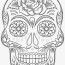free sugar skull coloring page
