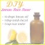 diy lemon essential oil face toner