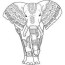 mystical elephant coloring page